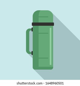 Icono del frasco de termo plástico. Icono vectorial de botellas termoplásticas para diseño web