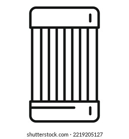 Plastic toothpick box icon outline vector. Tooth pick. Wood stick