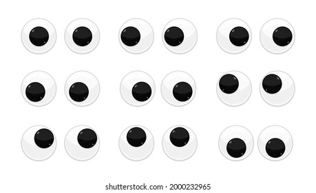 Googly Eyes Vector Hd PNG Images, Eyeball Of Toy Googly Eyes