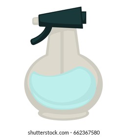 Frasco de pulverización transparente con agua aislada