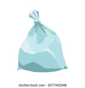 Plastic Trash Isolated On White. Garbage. Waste Of Plastic Trashbag. Unnecessary Thing Can Be Thrown Away