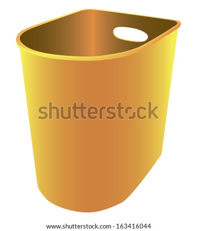 Plastic Trash in the office and home environment. Vector illustration.