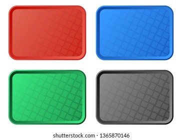 Plastic tray vector design illustration isolated on white background
