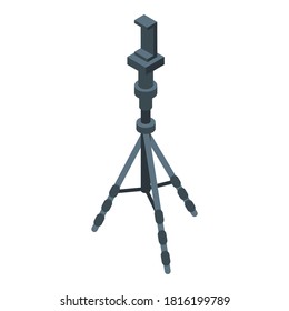 Plastic tripod icon. Isometric of plastic tripod vector icon for web design isolated on white background