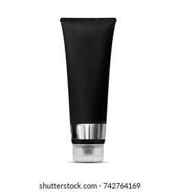 Plastic Tube For Cosmetic Product. Skincare Gel, Hand Care Cream, Or Face Mask Pack. EPS10 Vector