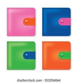 Plastic Wallet. Vector illustration