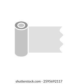 plastic warp icon, plastic roll, wrapping, simple flat style, illustration, logo sign symbol pictogram template, for ui or ux isolated on white for mobile app, editable