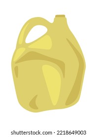 Ilustración vectorial del cartucho de desechos plásticos