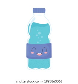 plastic water bottle cute cartoon