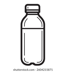 Plastic water bottle graphic vector