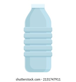 Plastic water bottle icon cartoon vector. Sport training. Health cardio