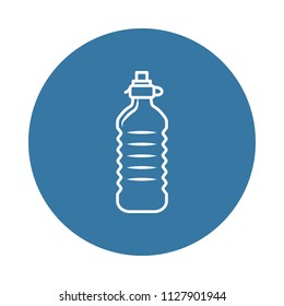 plastic water bottle icon. Element of bottle icons for mobile concept and web apps. Badge style plastic water bottle icon can be used for web and mobile apps on white background