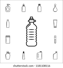 plastic water bottle icon. Bottle icons universal set for web and mobile
