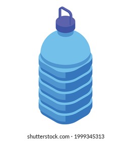 Plastic water bottle icon. Isometric of Plastic water bottle vector icon for web design isolated on white background