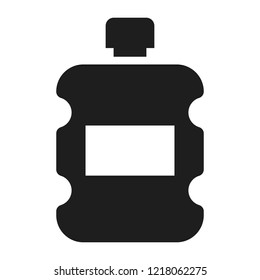 Plastic water bottle icon. Simple illustration of plastic water bottle vector icon for web design isolated on white background