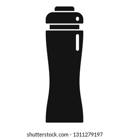 Plastic water bottle icon. Simple illustration of plastic water bottle vector icon for web design isolated on white background