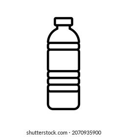 plastic water bottle icon vector