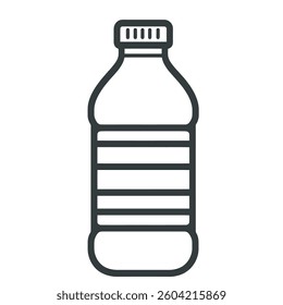 Plastic water bottle illustration vector