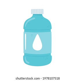 plastic water bottle isolated icon