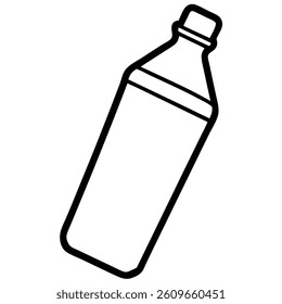 plastic water bottle isolated on a white background