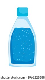 plastic water bottle on background
