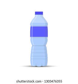 plastic water bottle, simple drawing for websites and apps