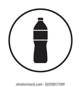 Plastic water bottle vector. Bottle icon symbol. Vector illustration