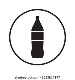 Plastic water bottle vector. Bottle icon symbol. Vector illustration