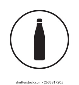Plastic water bottle vector. Bottle icon symbol. Vector illustration