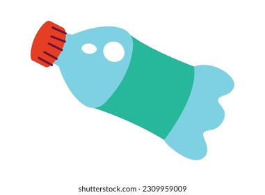 Plastic water bottle Vector Illustration