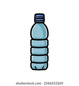 Plastic water bottle - vector illustration	
