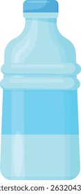 Botellas de agua de plástico transparente y azul