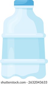 Plastic Water Bottles Clear and Blue