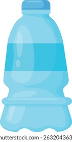 Plastic Water Bottles Clear and Blue