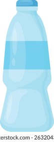 Botellas de agua de plástico transparente y azul