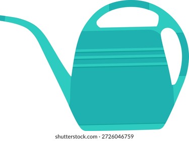 Regadera de plástico. Ilustración vectorial sobre fondo blanco.