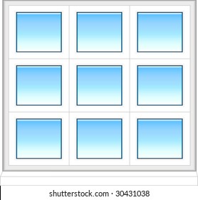 Plastic window in color