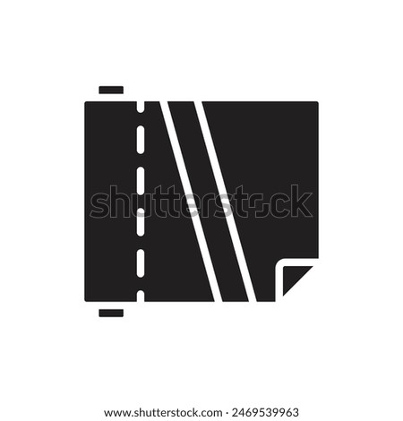 Plastic Wrap Filled Icon Vector Illustration