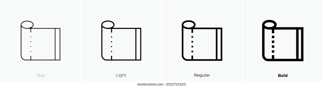 Plastikumbruch-Symbol. Dünnes, helles Design im regulären und kühlen Stil, einzeln auf weißem Hintergrund