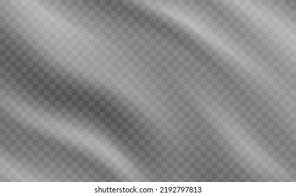 Plastic wrap texture. Stretched polyethylene cover. Transparent wrinkled surface. Vector background EPS10