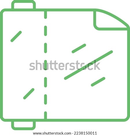 Plastic Wrap vector icon. Can be used for printing, mobile and web applications.
