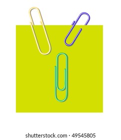 Plastic writing paper clips  for use in design