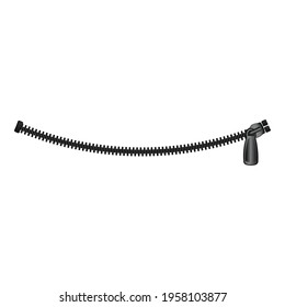 Plastic zipper icon. Cartoon of Plastic zipper vector icon for web design isolated on white background