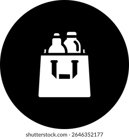 Plastic-Free Movement Icon Element For Design