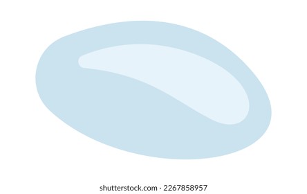Plasticine flat icon Craft hobby Handmade sculpture. Vector illustration