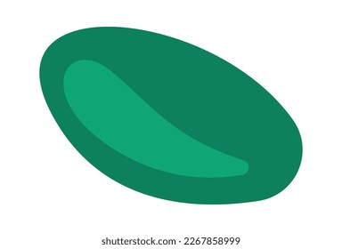 Plasticine flat icon Craft hobby Handmade sculpture. Vector illustration