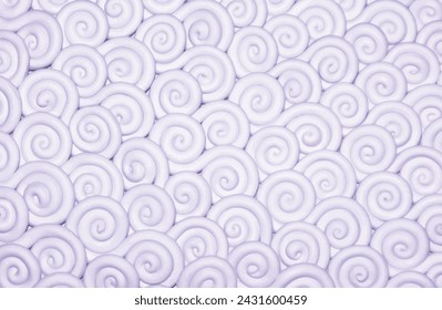 Plasticine white clouds texture background in oriental style