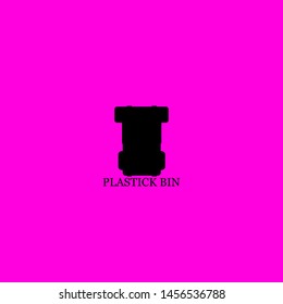 plastick bin icon sign signifier vector