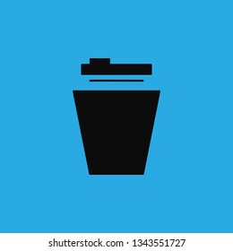plastick bin icon vector