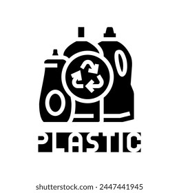 Vector de reciclaje de plásticos. símbolo de reciclaje de plásticos. ilustración de símbolo aislado